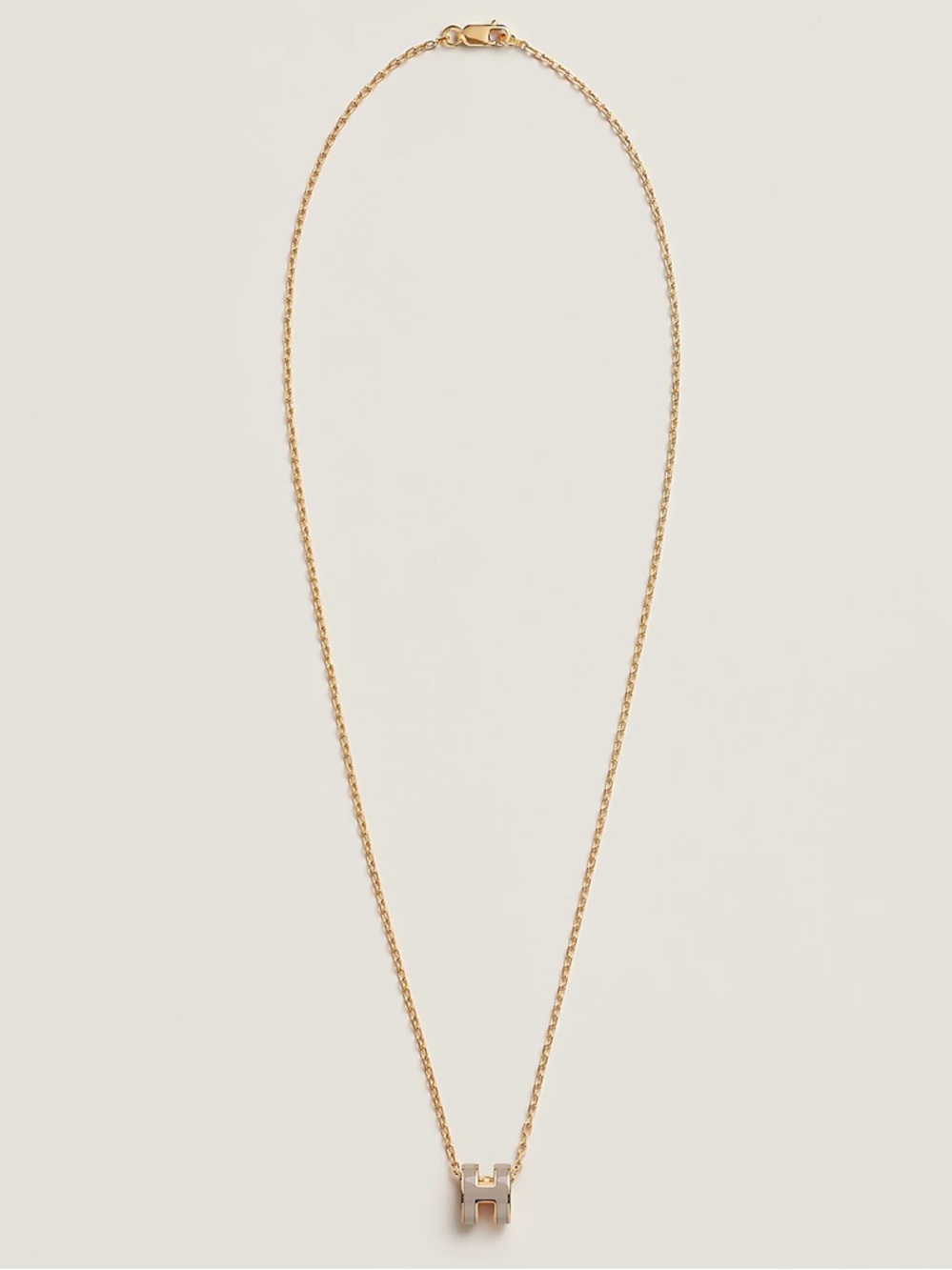 Hermes La Maison Two-Tone H Pop Pendant Necklace - Picture 2 of 3